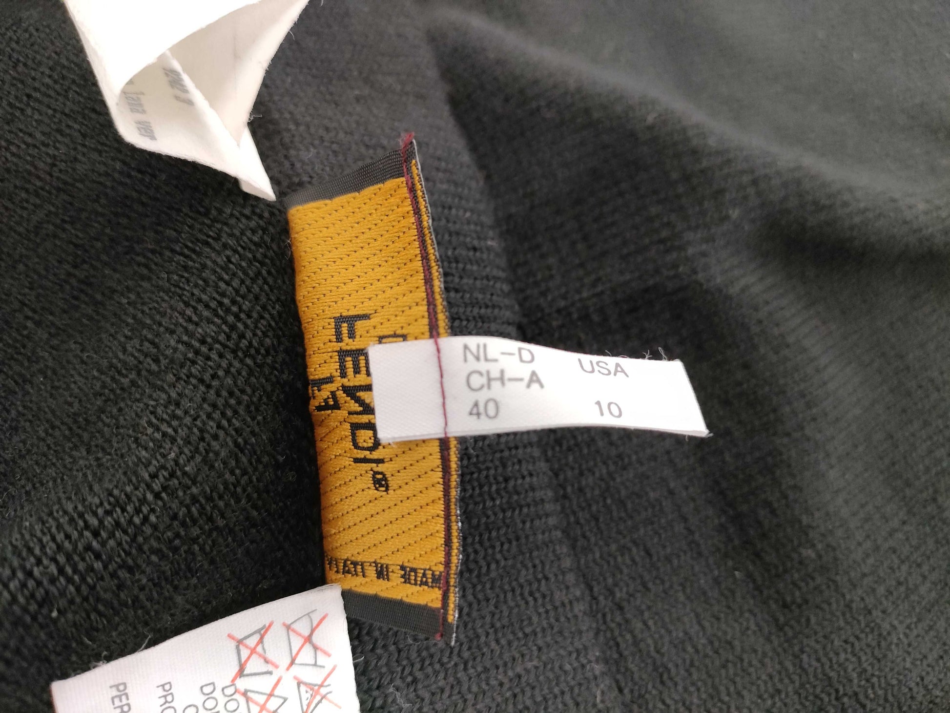 FENDI Knit Skirt Black Excellent Condition Skirt