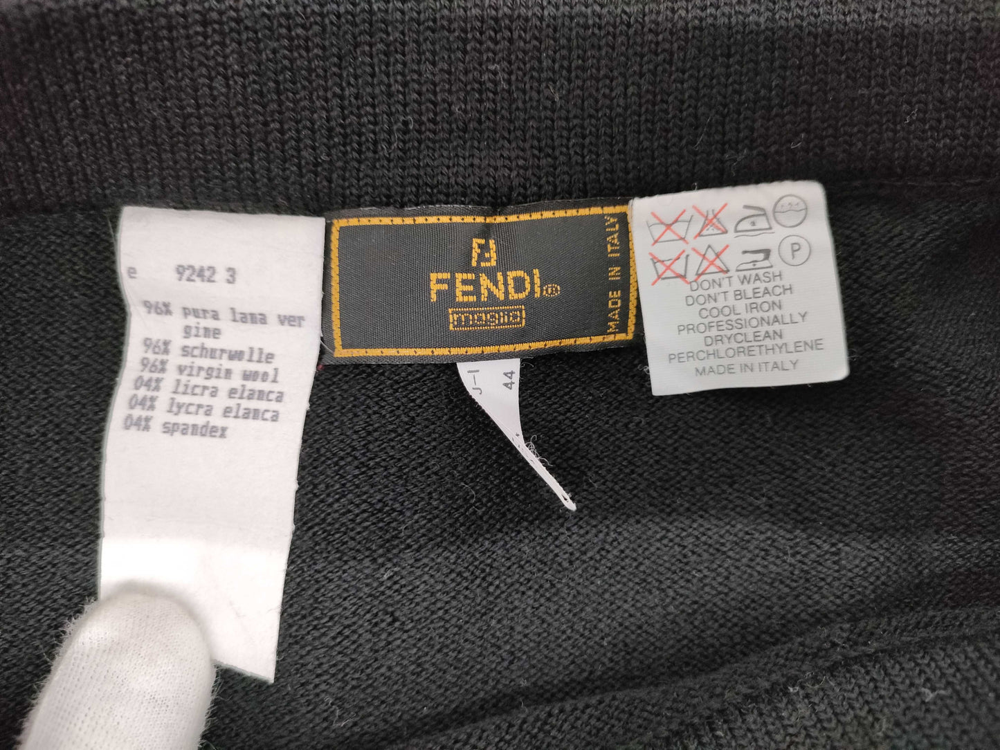 FENDI Knit Skirt Black Excellent Condition Skirt