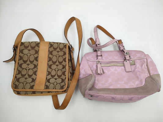 COACH Signature Shoulder/Mini Boston Shoulder Bag