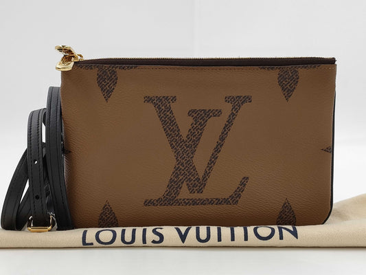 LOUIS VUITTON Monogram M69203 Monogram Reverse Pochette Double Zip Shoulder Bag