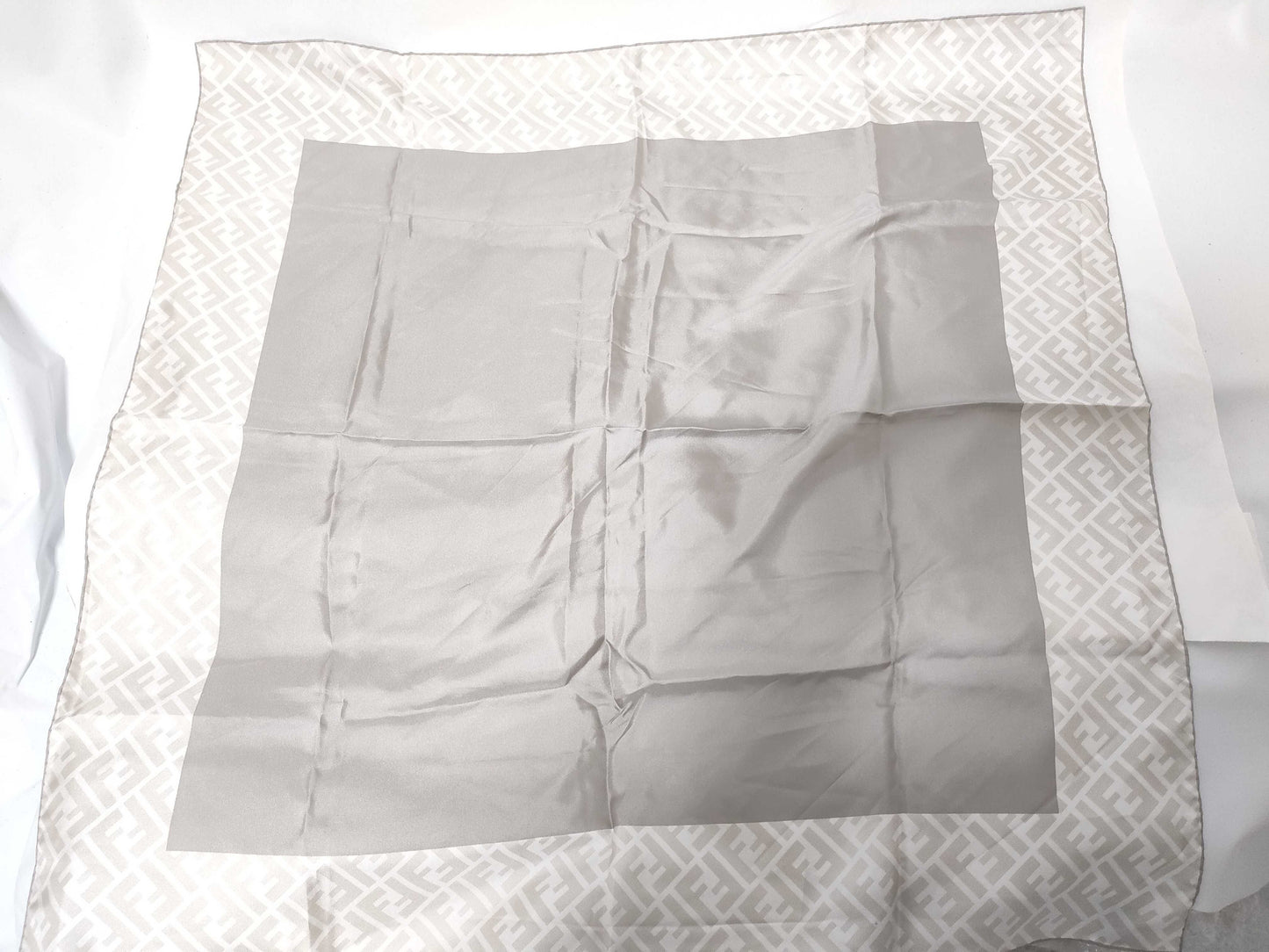 FENDI Zucca Gray Scarf