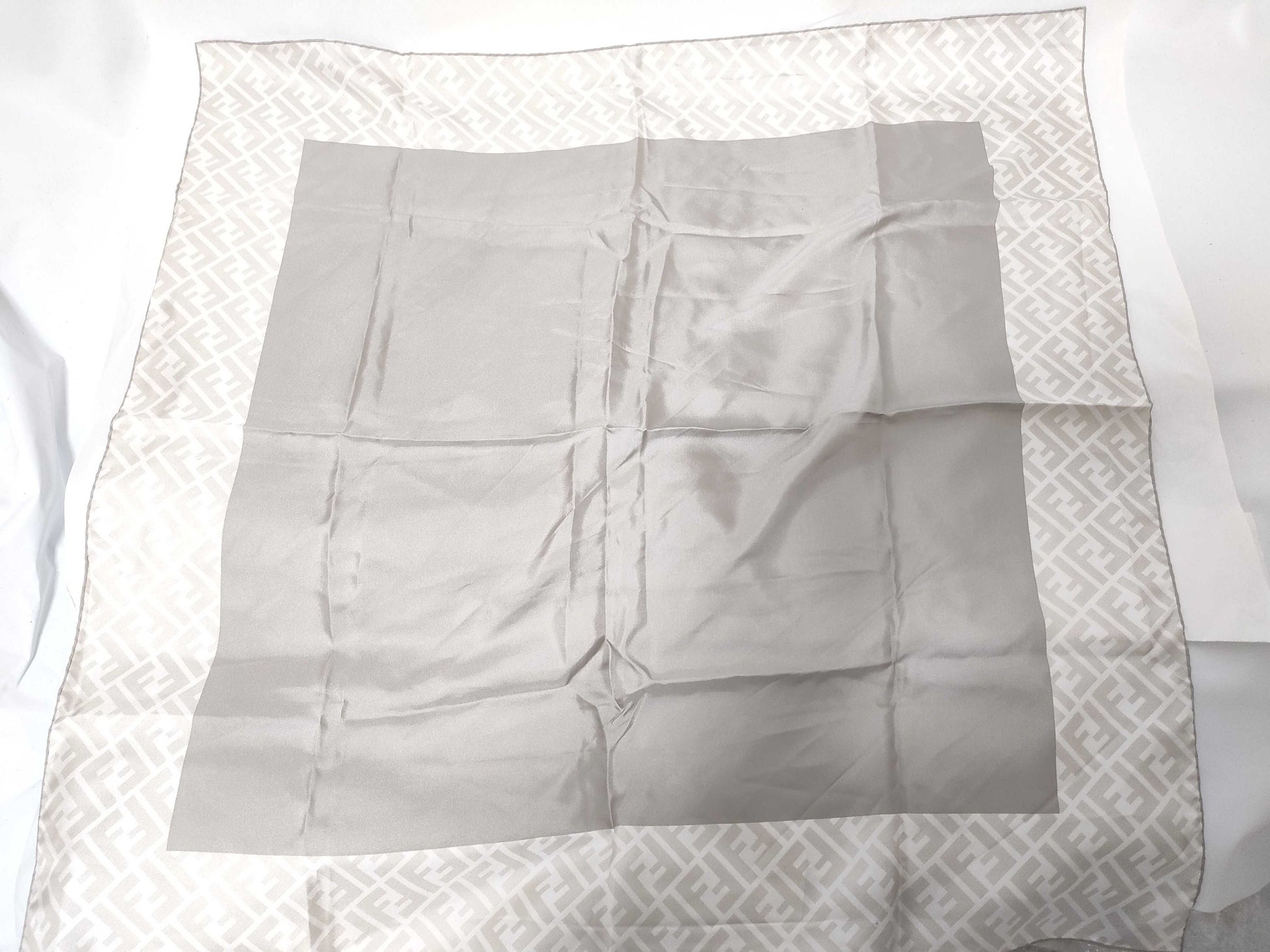 FENDI Zucca Gray Scarf