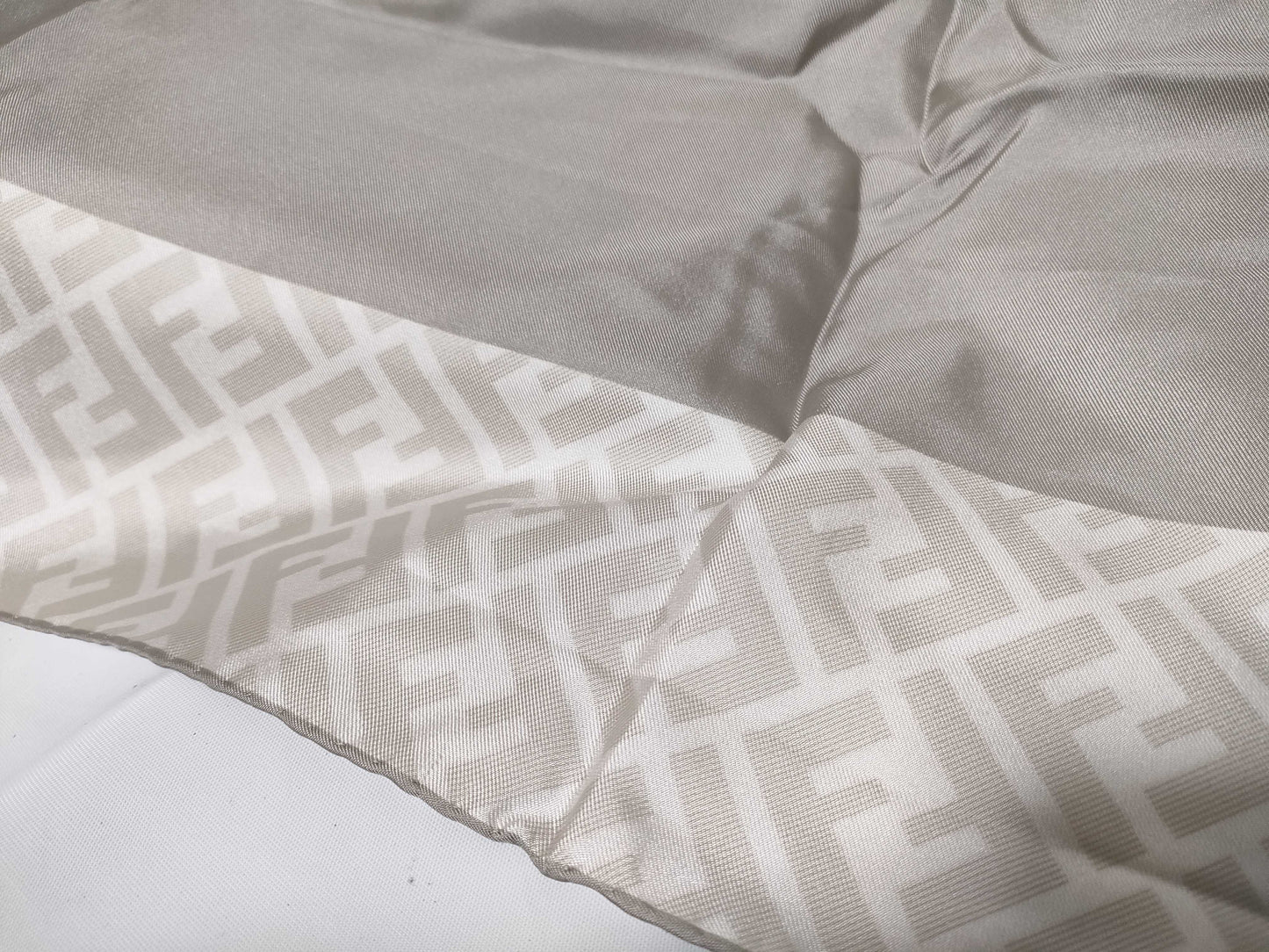 FENDI Zucca Gray Scarf