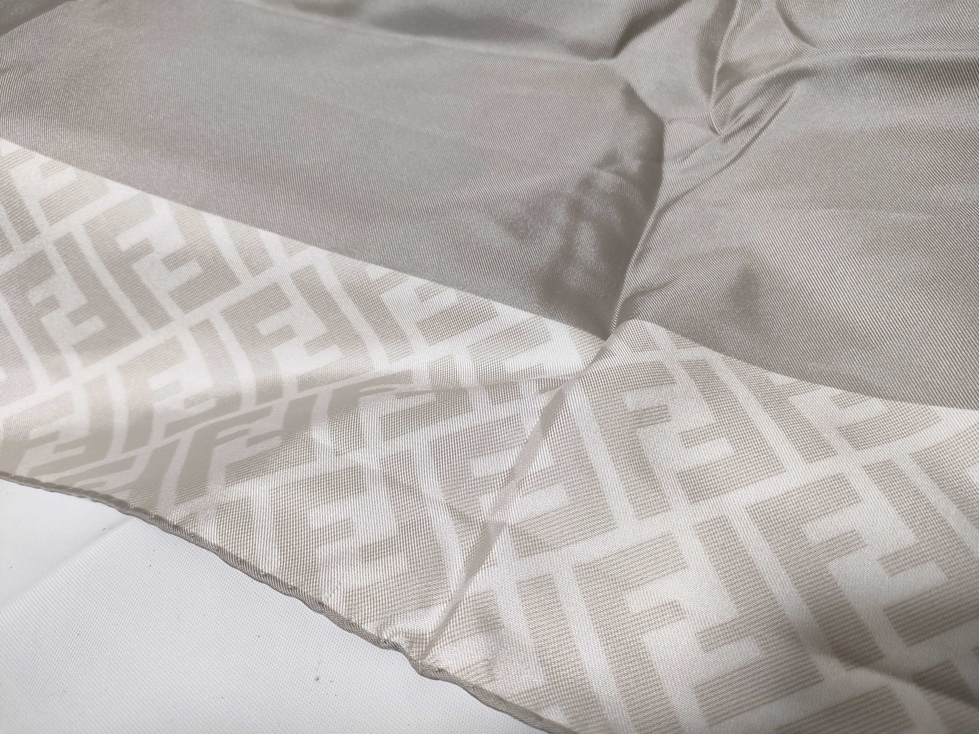 FENDI Zucca Gray Scarf