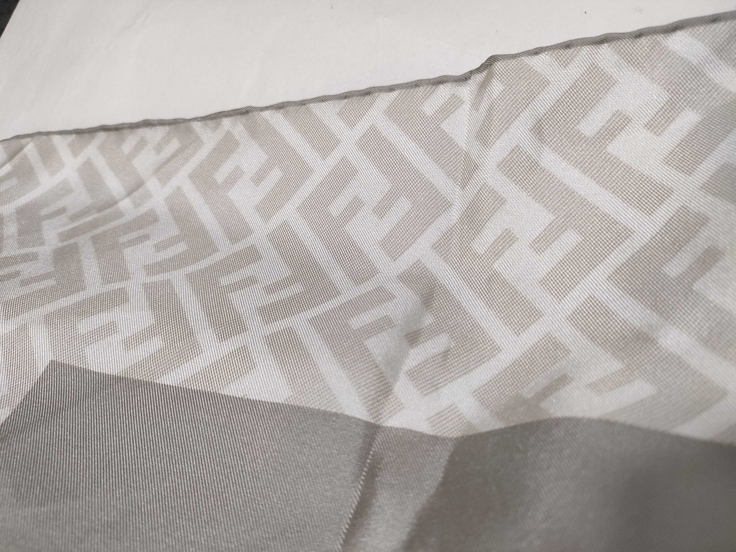 FENDI Zucca Gray Scarf