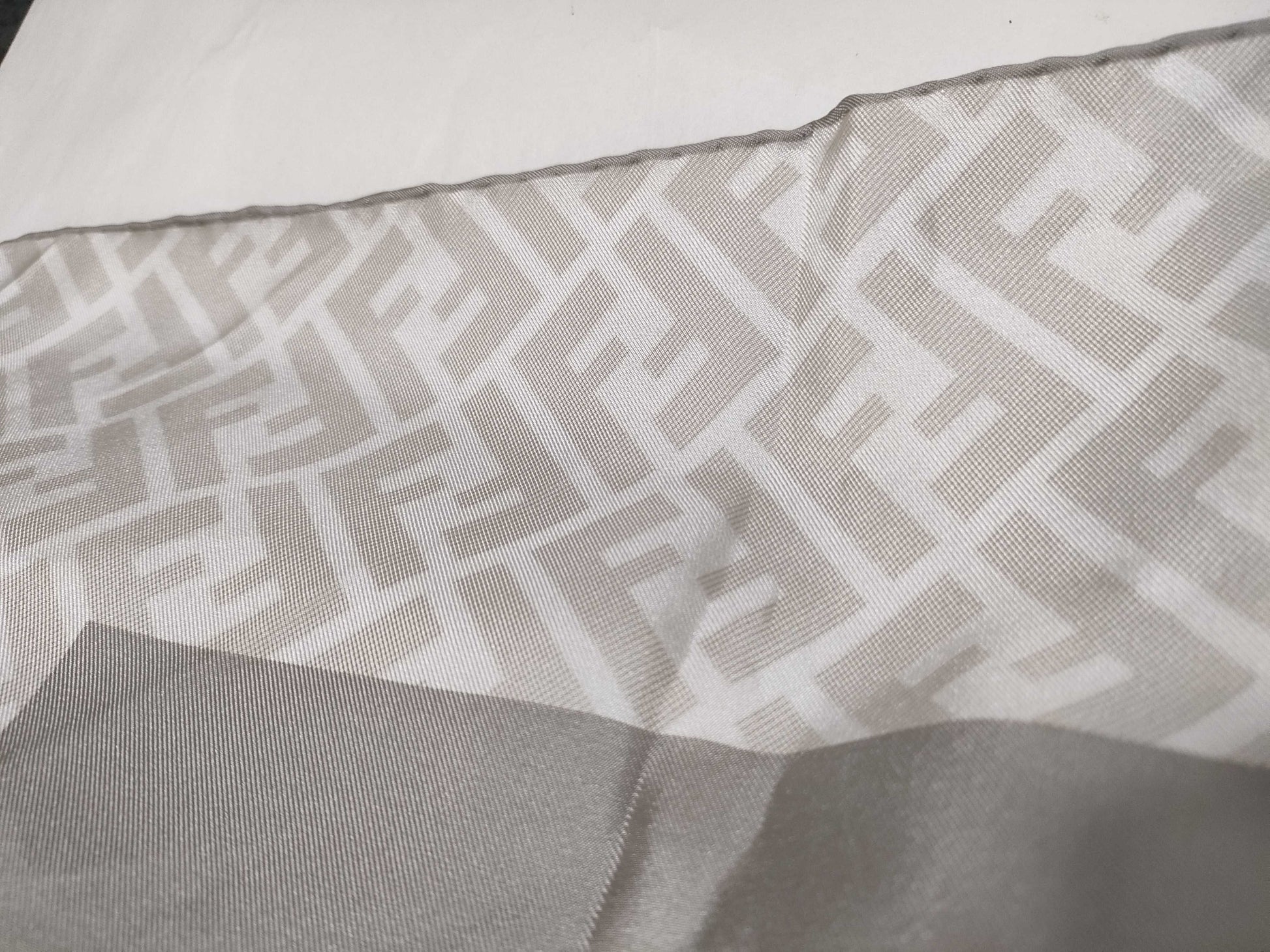 FENDI Zucca Gray Scarf