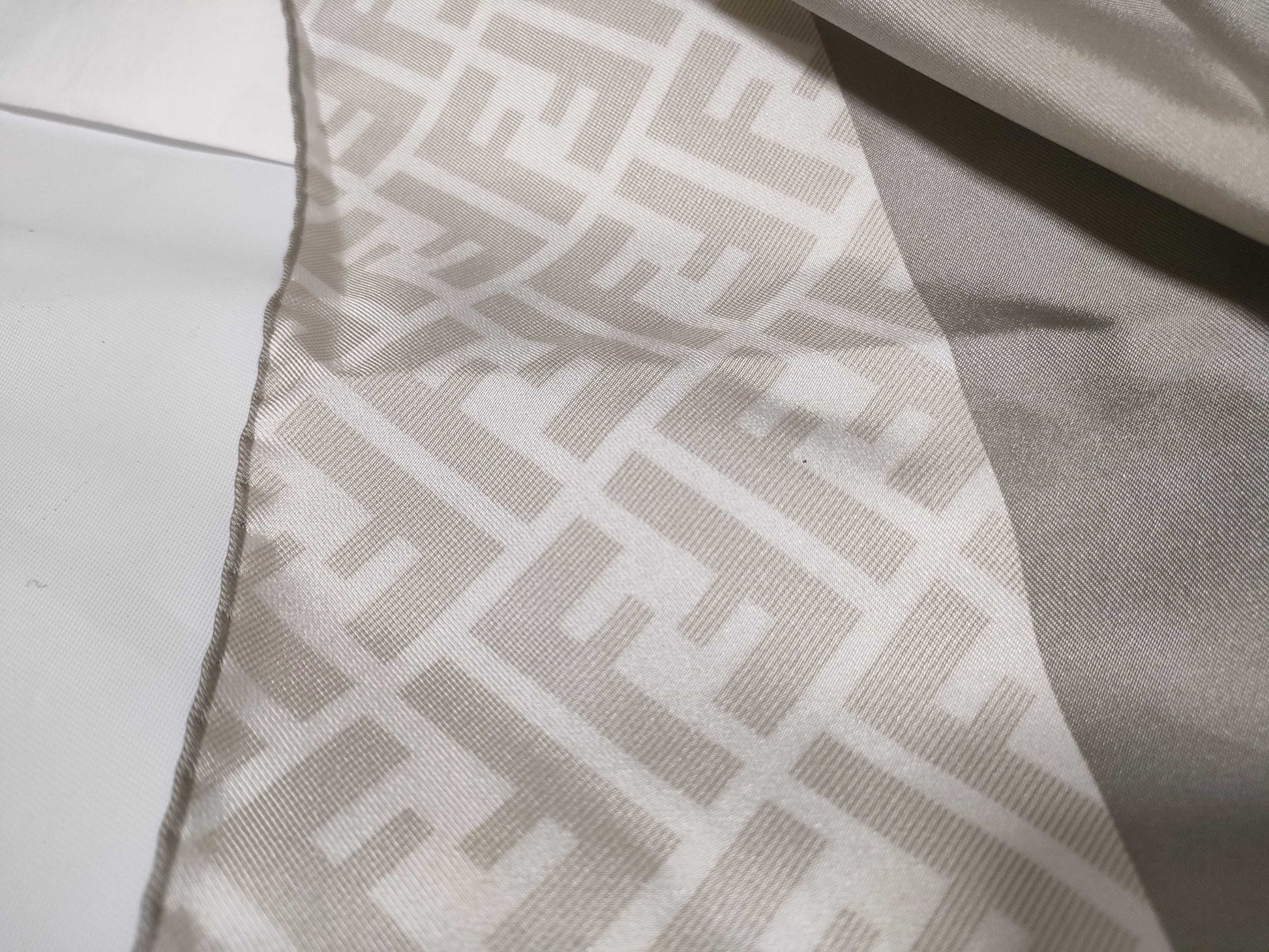 FENDI Zucca Gray Scarf