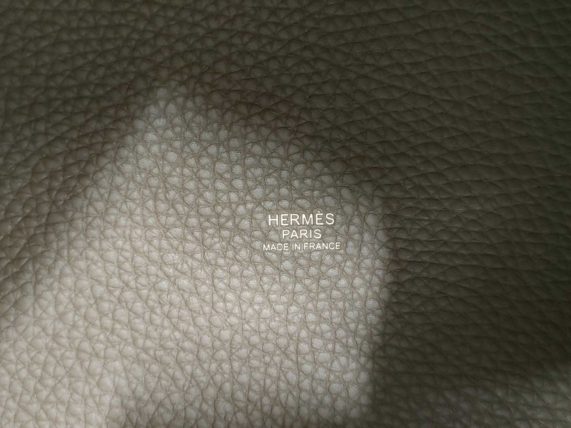 HERMES Picotin MM Taurillon Etoupe Gold Hardware W Stamp Handbag