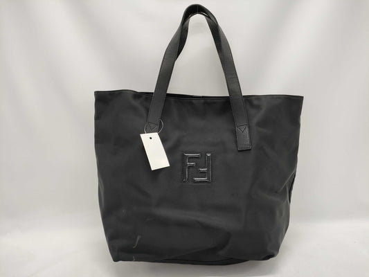 FENDI nylon logo tote bag
