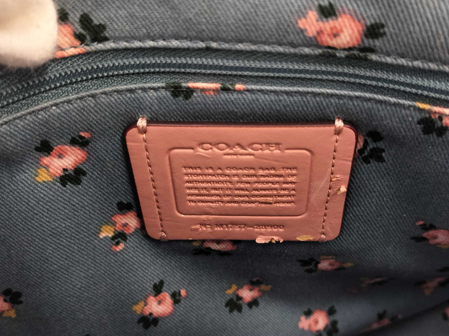 COACH 28900 Denim x Leather 2-Way Handbag