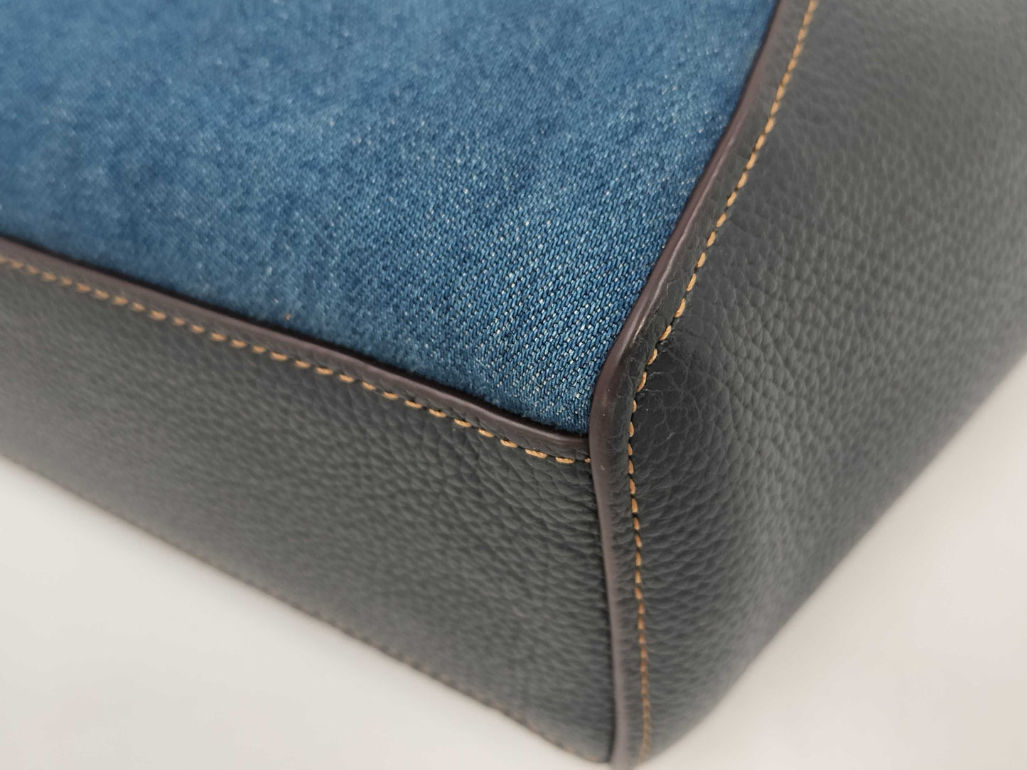 COACH 28900 Denim x Leather 2-Way Handbag