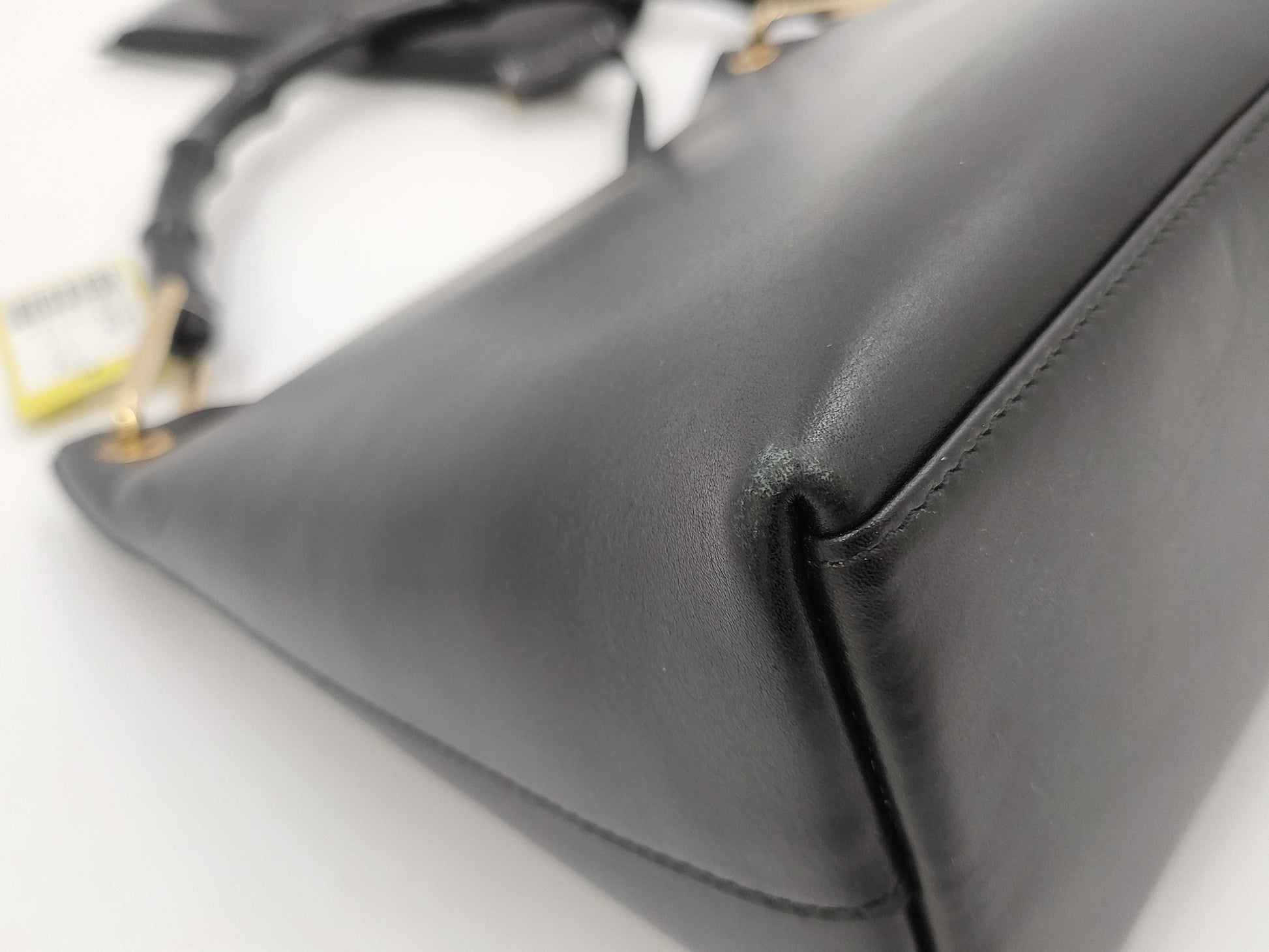 GUCCI Bamboo Semi-Shoulder Leather 001 1998 1883 Shoulder Bag