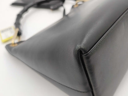 GUCCI Bamboo Semi-Shoulder Leather 001 1998 1883 Shoulder Bag