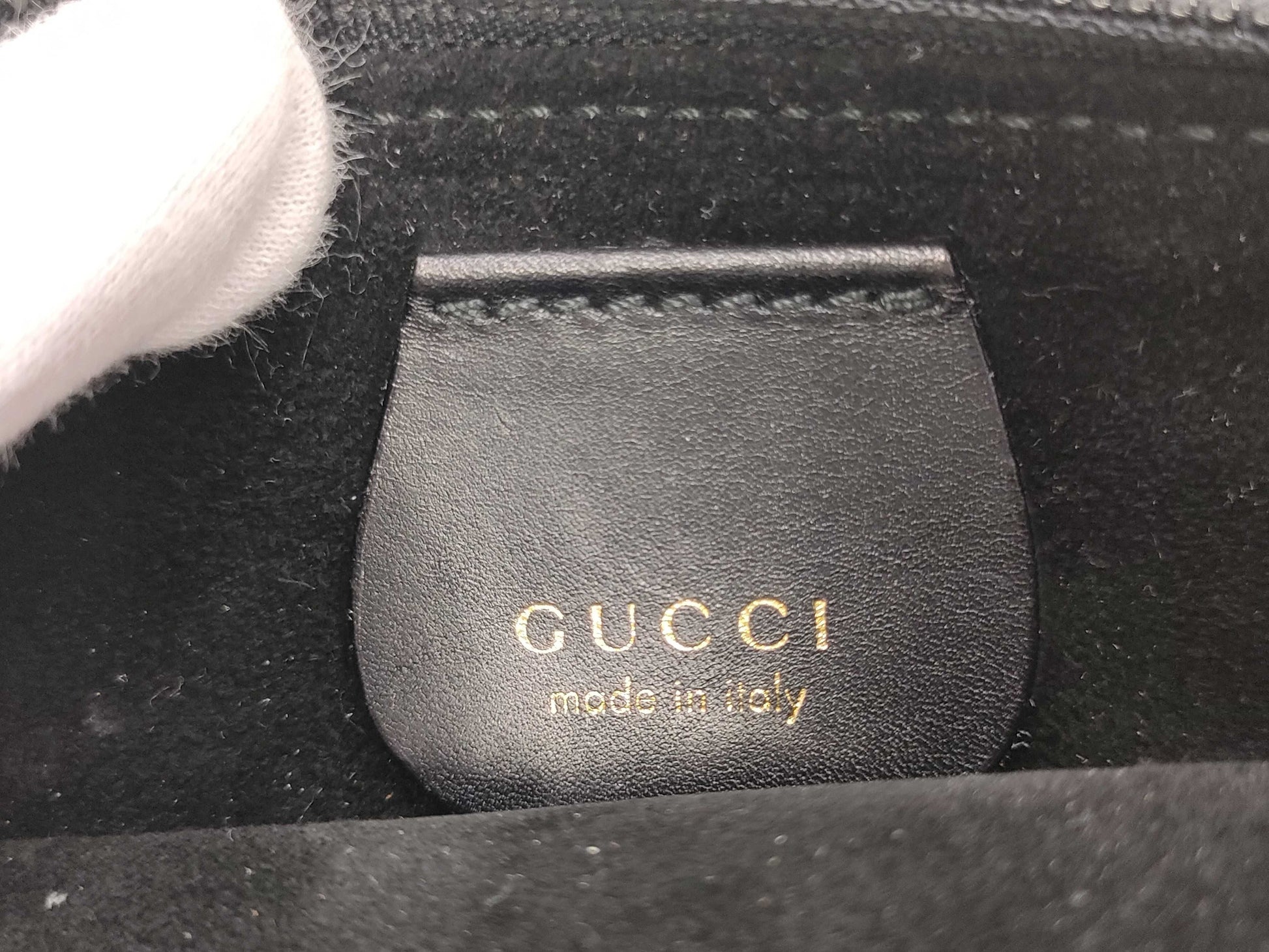 GUCCI Bamboo Semi-Shoulder Leather 001 1998 1883 Shoulder Bag