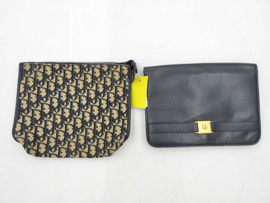 Dior Trotter Boston Brown Canvas Bag 