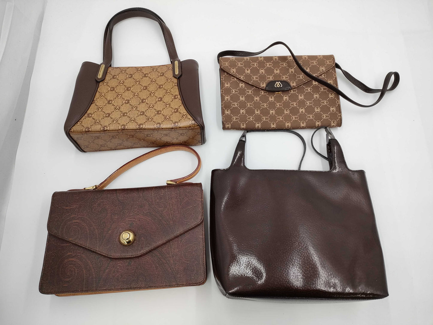 GUCCI GUCCI enamel tote bag with large peeling inside, shoulder bag