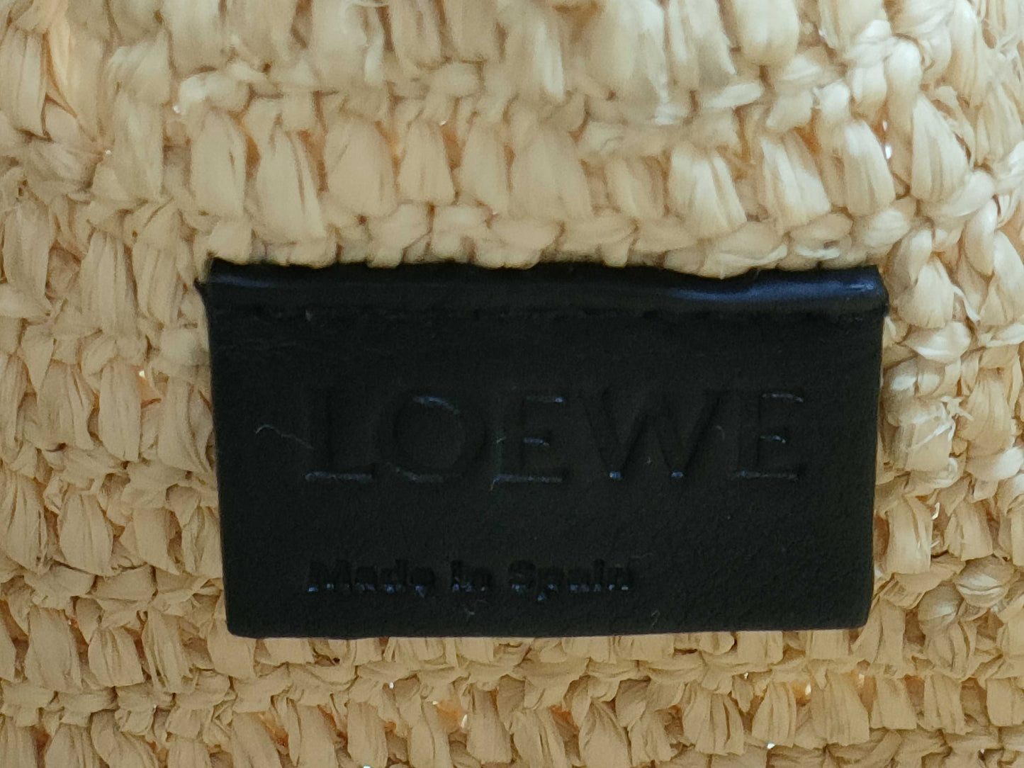 LOEWE Flamenco Raffia Straw Shoulder Bag
