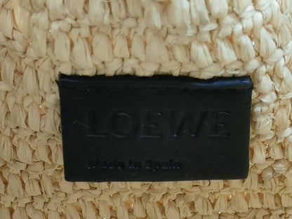 LOEWE Flamenco Raffia Straw Shoulder Bag