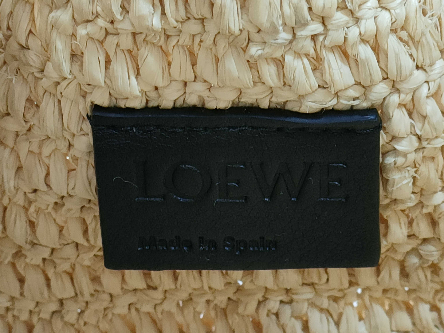 LOEWE Flamenco Raffia Straw Shoulder Bag