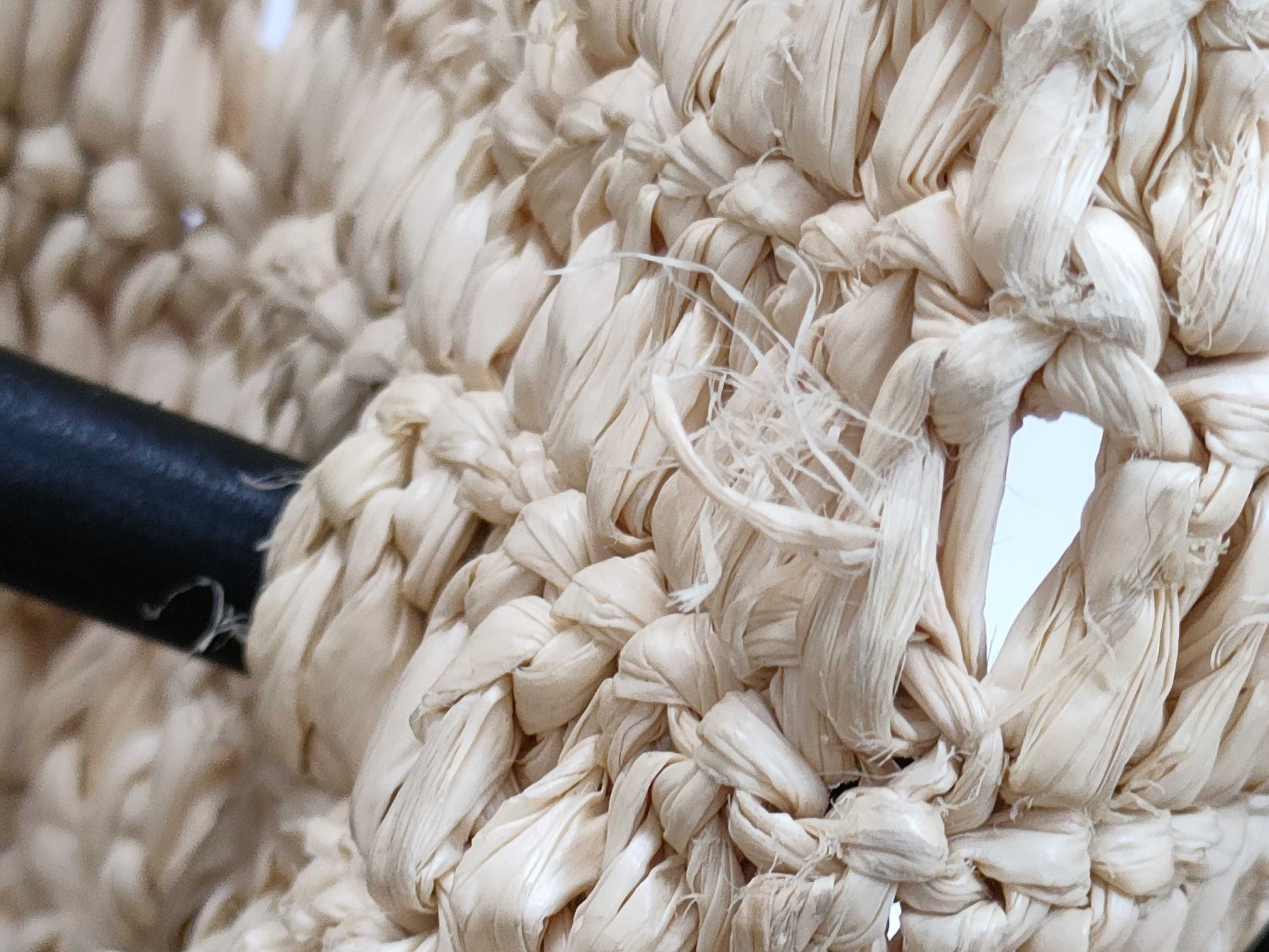 LOEWE Flamenco Raffia Straw Shoulder Bag