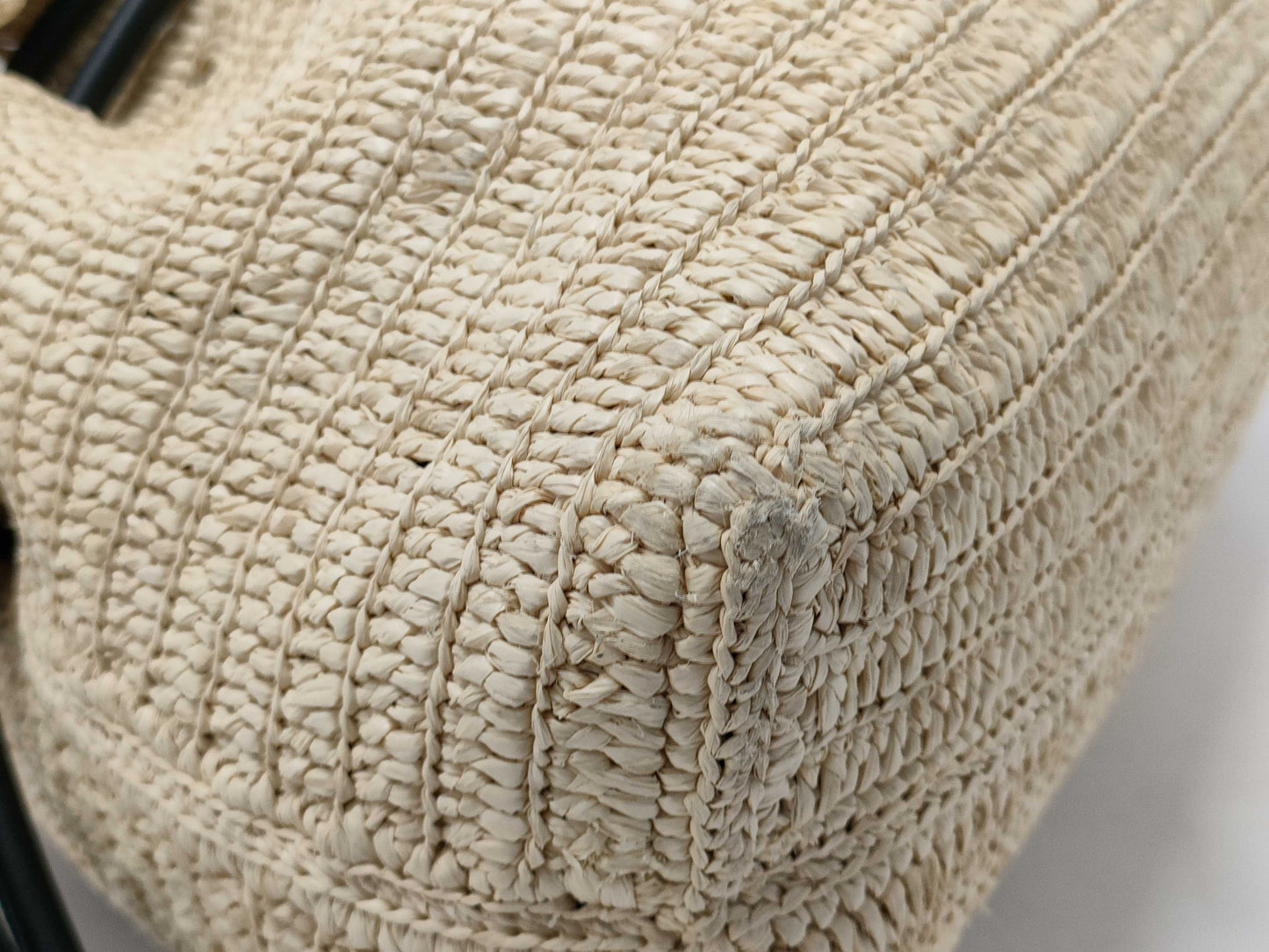 LOEWE Flamenco Raffia Straw Shoulder Bag