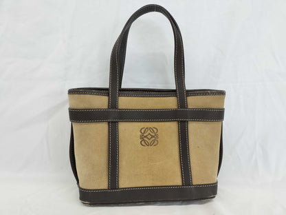 LOEWE Anagram Suede/Leather Handbag