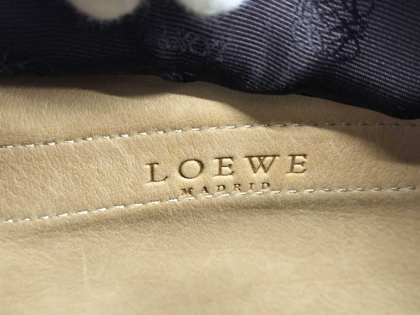 LOEWE Anagram Suede/Leather Handbag