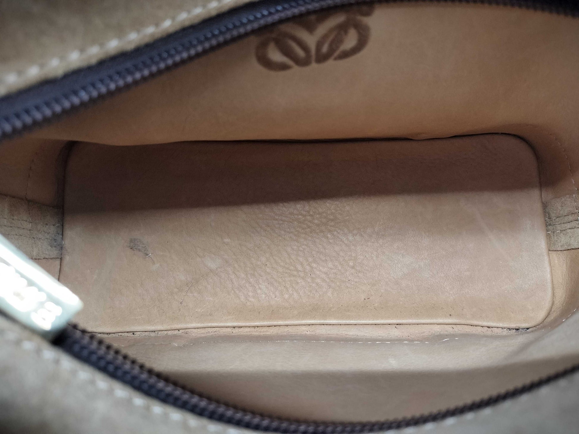 LOEWE Anagram Suede/Leather Handbag