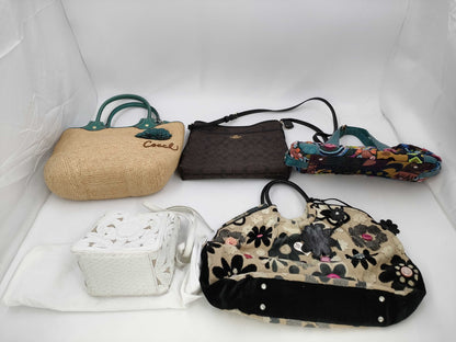 COACH Signature Coach/ThinkB/Carving Tribes Bag *5-Piece Set Bag
