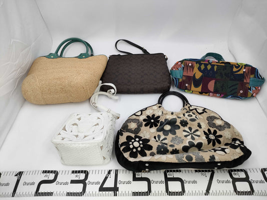 COACH Signature Coach/ThinkB/Carving Tribes Bag *5-Piece Set Bag