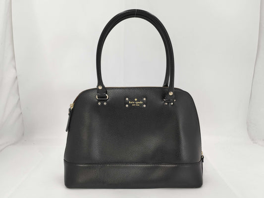 Kate Spade Leather Handbag Black Tote Bag