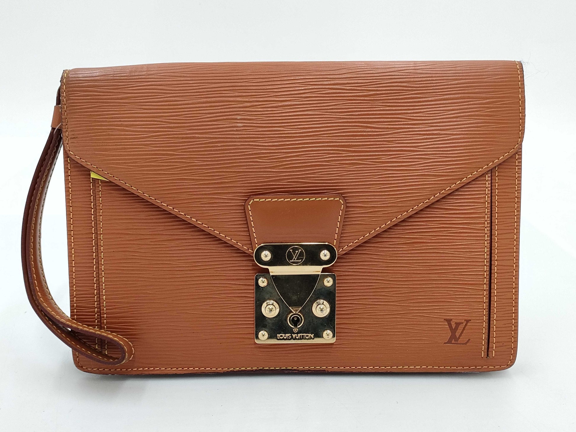 LOUIS VUITTON Epi Serie Dragonne Second Bag Clutch Bag Leather Second Bag