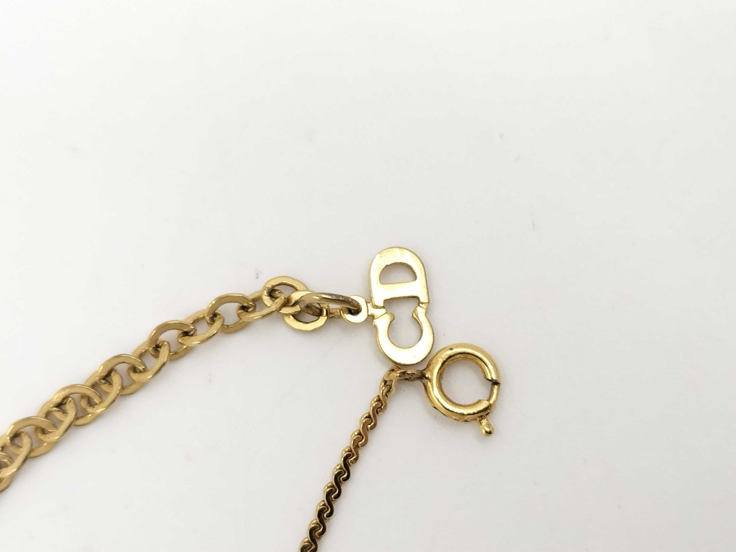 Dior Necklace Logo CD Gold Necklace