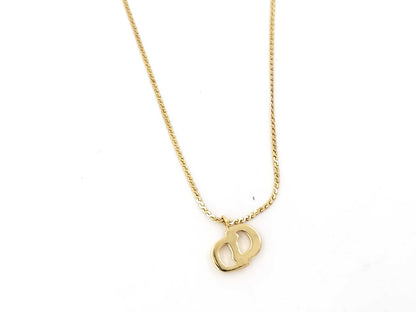 Dior Necklace Logo CD Gold Necklace
