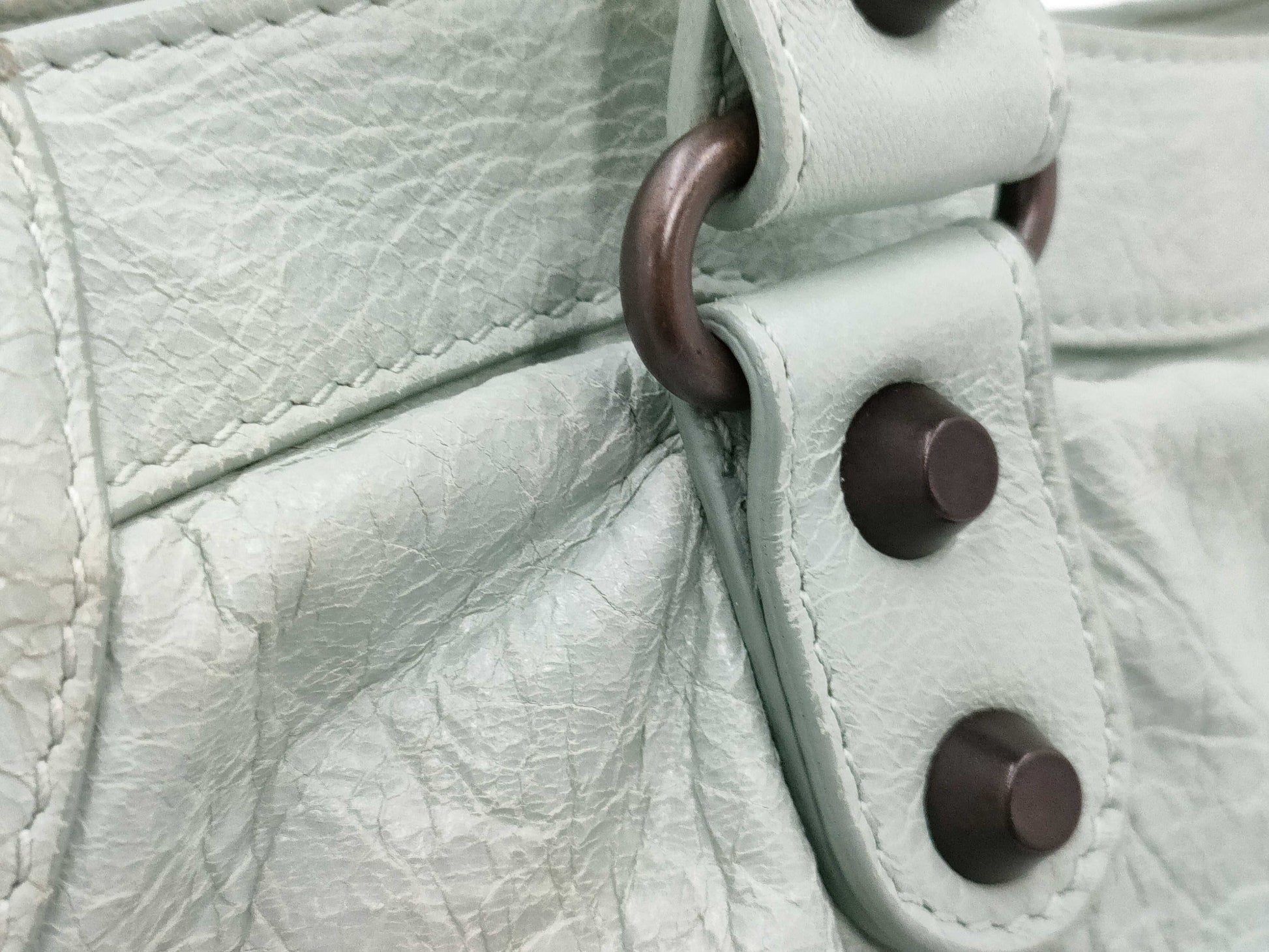 BALENCIAGA The Giant City 115748 Leather 2-Way Handbag