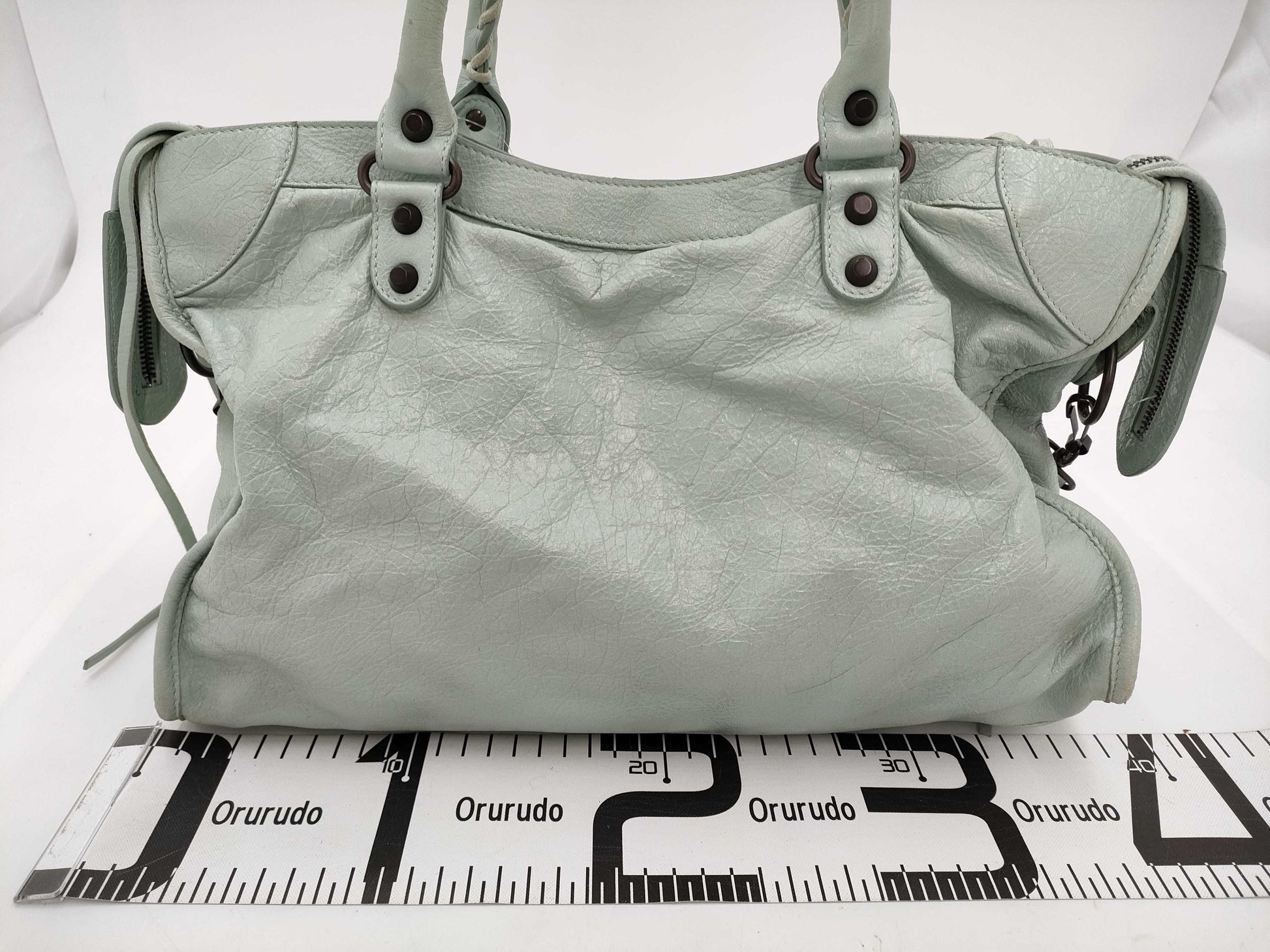 BALENCIAGA The Giant City 115748 Leather 2-Way Handbag