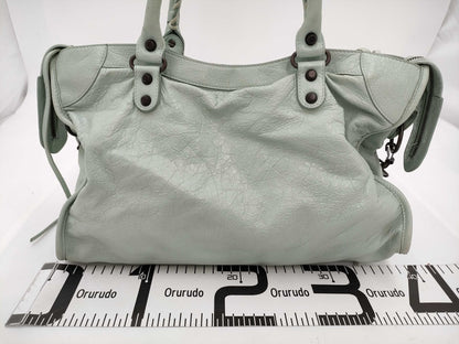 BALENCIAGA The Giant City 115748 Leather 2-Way Handbag