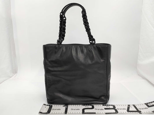 CHANEL 5284653 Lambskin Coco Plastic Chain Tote, No. 5 Handbag