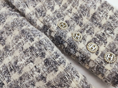 (10462_0149) CHANEL 05A Tweed Coat Jacket