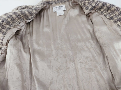 (10462_0149) CHANEL 05A Tweed Coat Jacket
