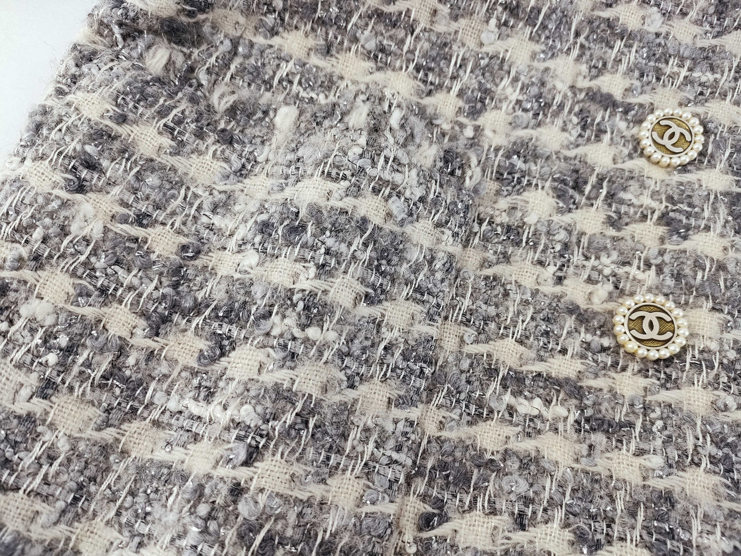 (10462_0149) CHANEL 05A Tweed Coat Jacket