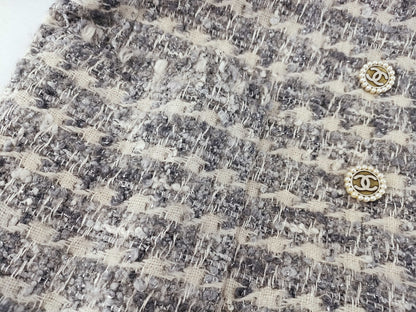 (10462_0149) CHANEL 05A Tweed Coat Jacket