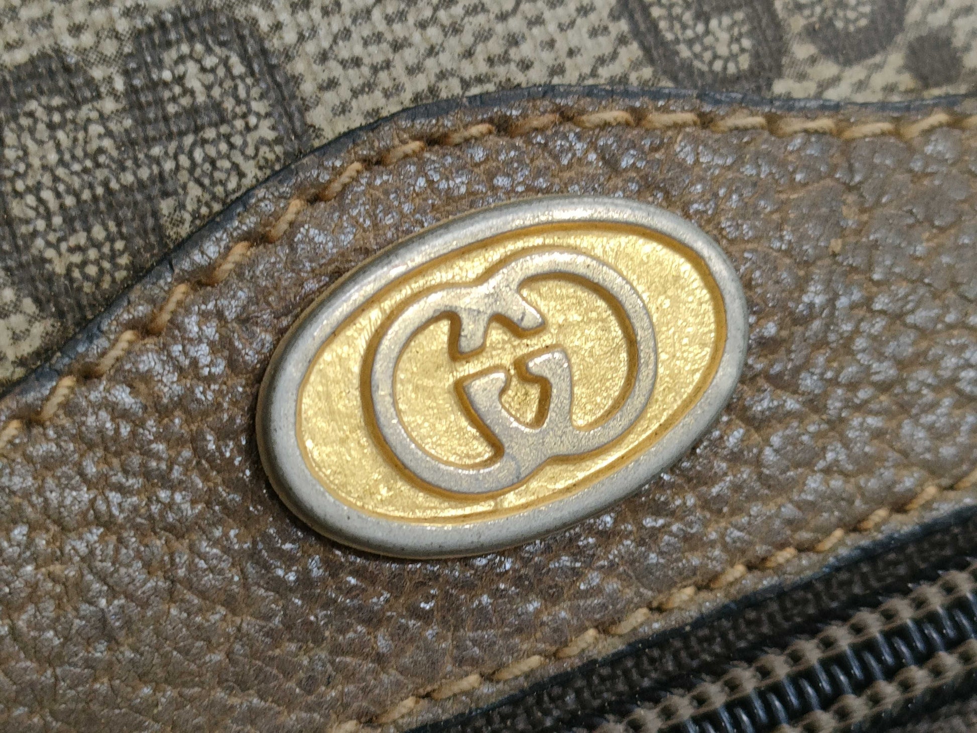 GUCCI Old Gucci Sherry Line Shoulder Bag