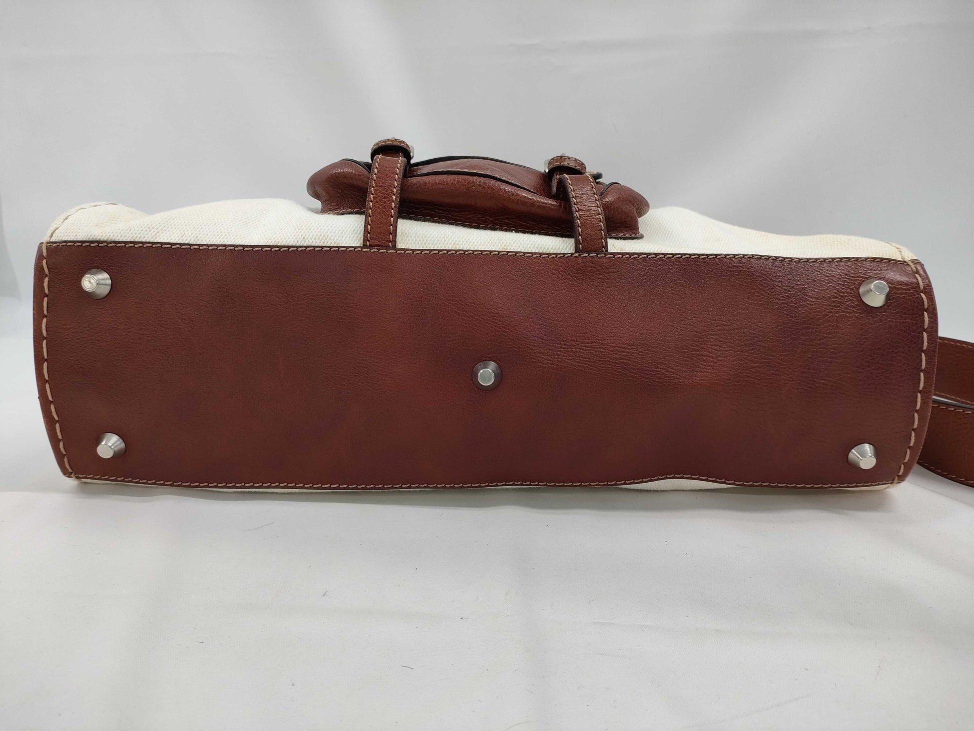 Chloe Leather x Canvas 2-Way Shoulder Bag