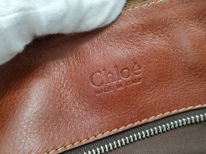 Chloe Leather x Canvas 2-Way Shoulder Bag