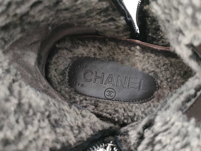 CHANEL Boa Coco Mark Black Other Shoes