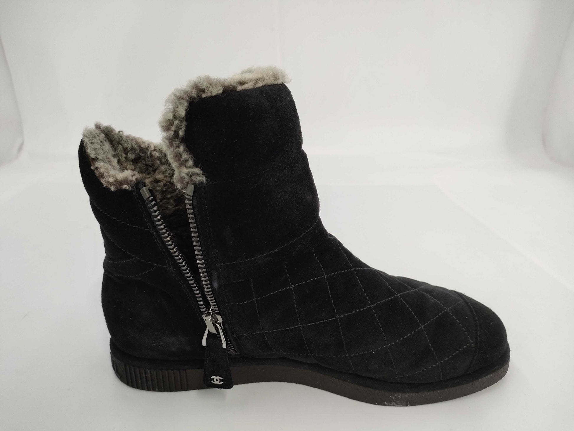 CHANEL Boa Coco Mark Black Other Shoes