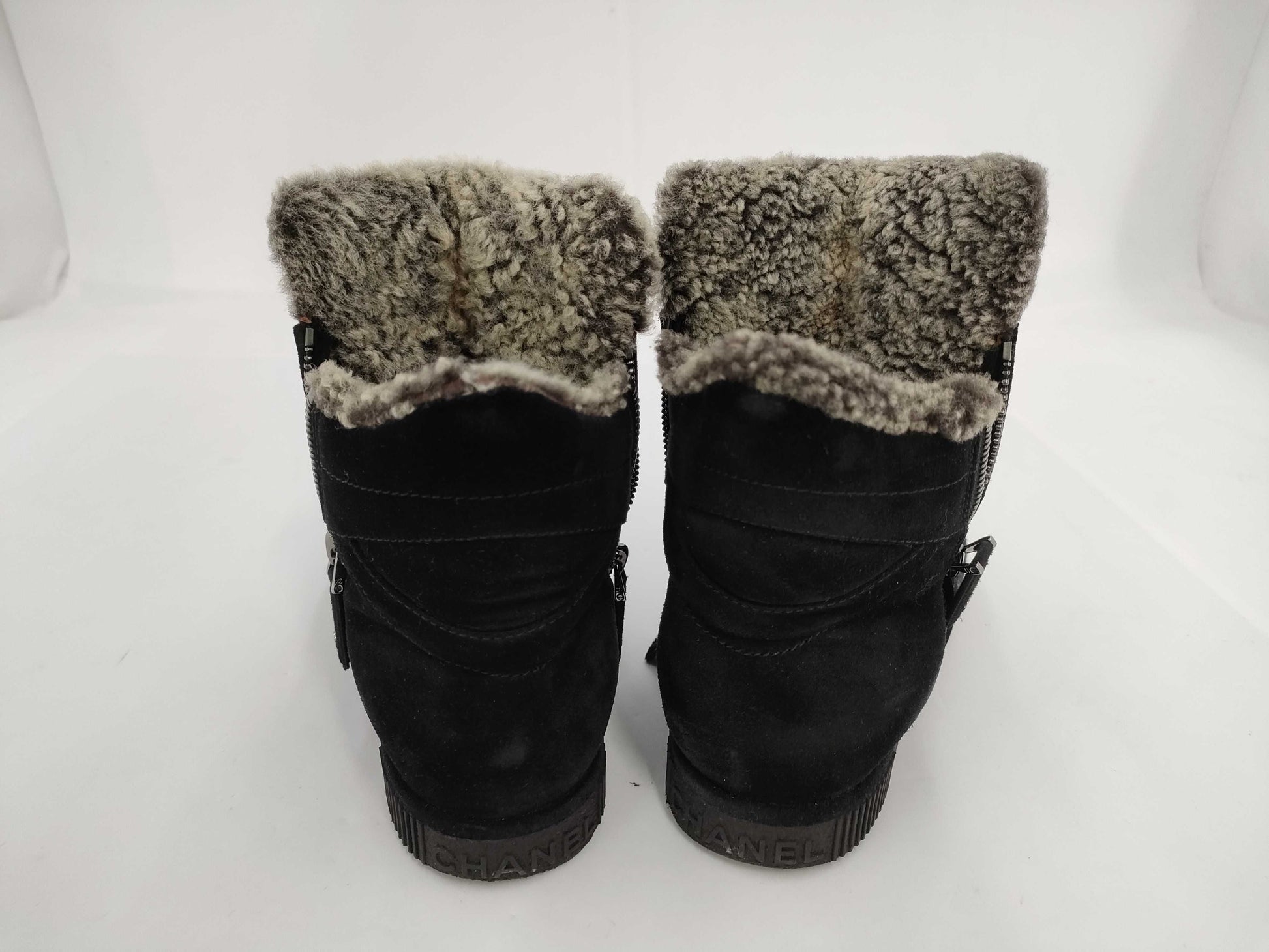 CHANEL Boa Coco Mark Black Other Shoes