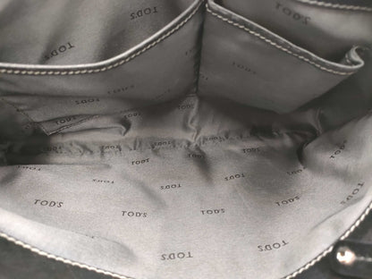 TOD'S Leather / 2-Way Bag / with ST / Black / Condition Considered Tote Bag