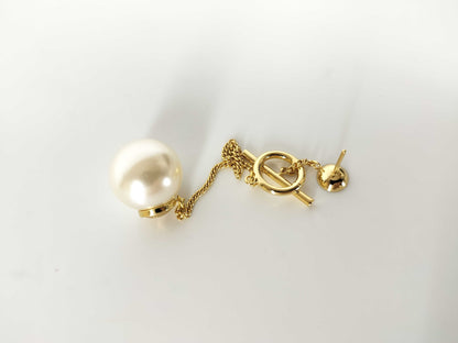 Dior Gold-Colored Faux Pearl Earrings